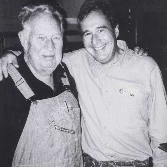 Johnny with his father and mentor John A. Morris