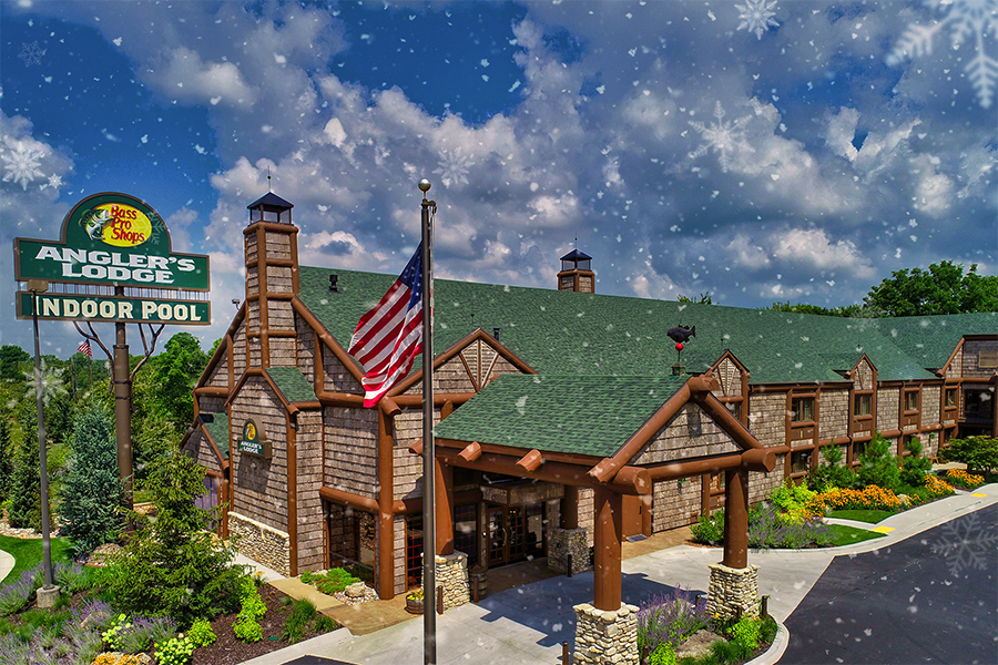 springfield anglers lodge with snow flurries