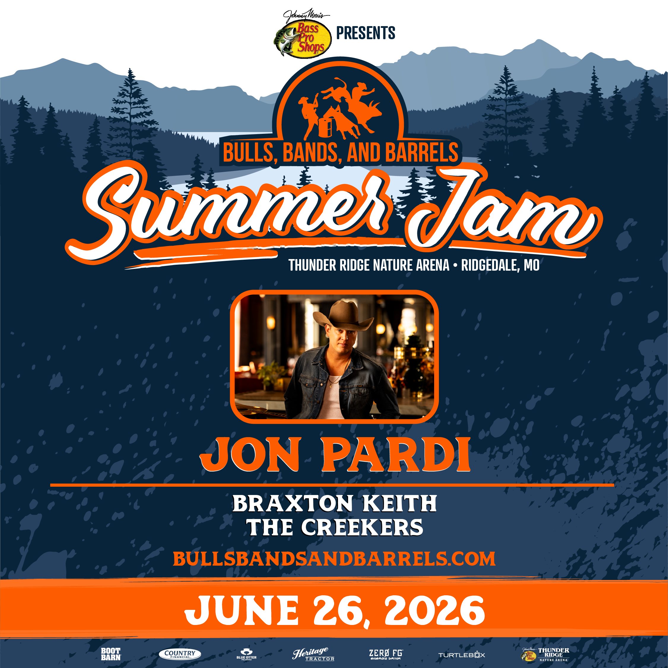 Jon Pardi Bulls, Bands, and Barrels Summer Jam